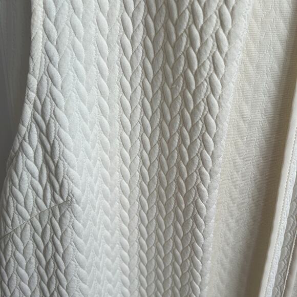 BCBGeneration Sleeveless‎ Vest Duster Pockets Cream Textured XS - Picture 5 of 11